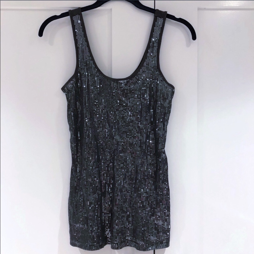 Express Sexy Basic sequin tank